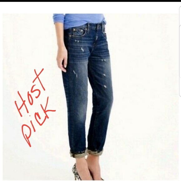 J. Crew Denim - J CREW BROKEN IN BOYFRIEND distressed jeans